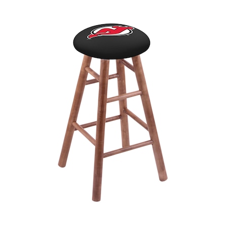 Holland Bar Stool Co. Maple Bar Stool, Medium Finish, New Jersey Devils Seat RC30MSMed